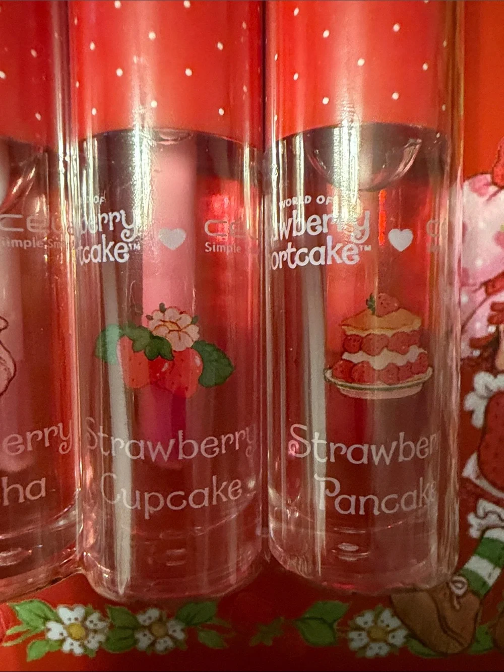 Strawberry Shortcake 4-Piece Red Shortcake Glow Oils